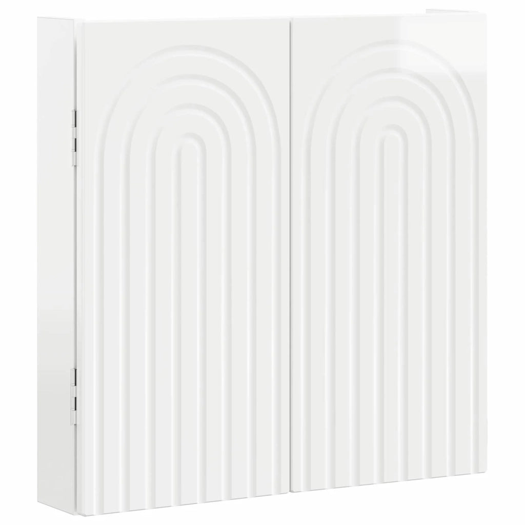 Armadio per Dartboard ALKMAAR Bianco Lucido 896229