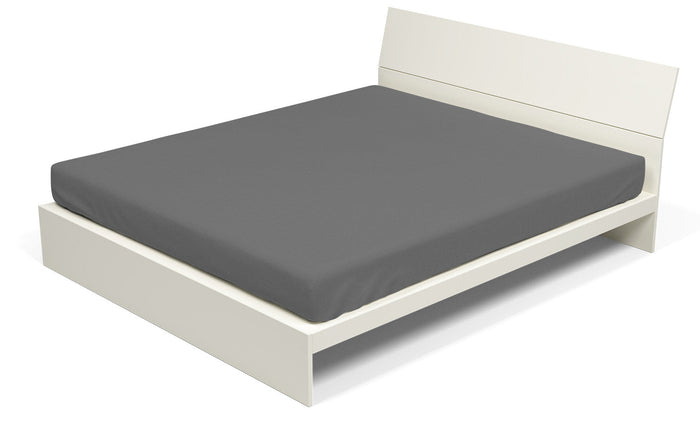 Lenzuolo Sotto con Angoli ed Elastico Tinta Unita Fumo Matrimoniale Maxy