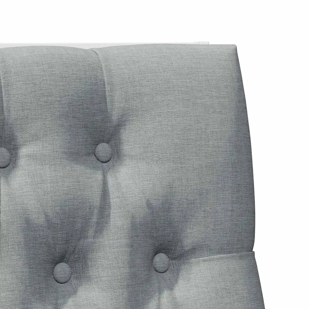 Testiera imbottita-Testiera con Cuscini-Testata Grigio chiaro 100 cm Pino massello 959176