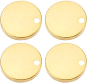 Set di 4 Coperture per Serrature di Toilette in Acciaio Inox con Decorazione a 60mm