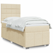 Giroletto a Molle con Materasso Crema 90x190 cm in Tessuto 3293828