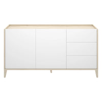 Madia Cadillac, Credenza 3 Cassetti, 40x150x78h cm Bianco