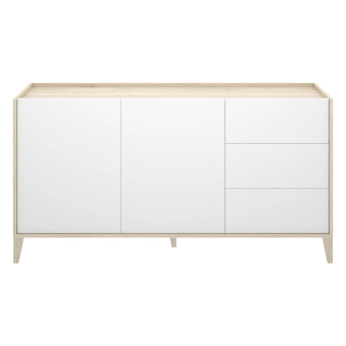 Madia Cadillac, Credenza 3 Cassetti, 40x150x78h cm Bianco