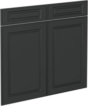 Frontale cucina R-Line, Antracite casa di campagna, 79.2 x 70.8 cm frontale del mobile per mobile base con cassetti