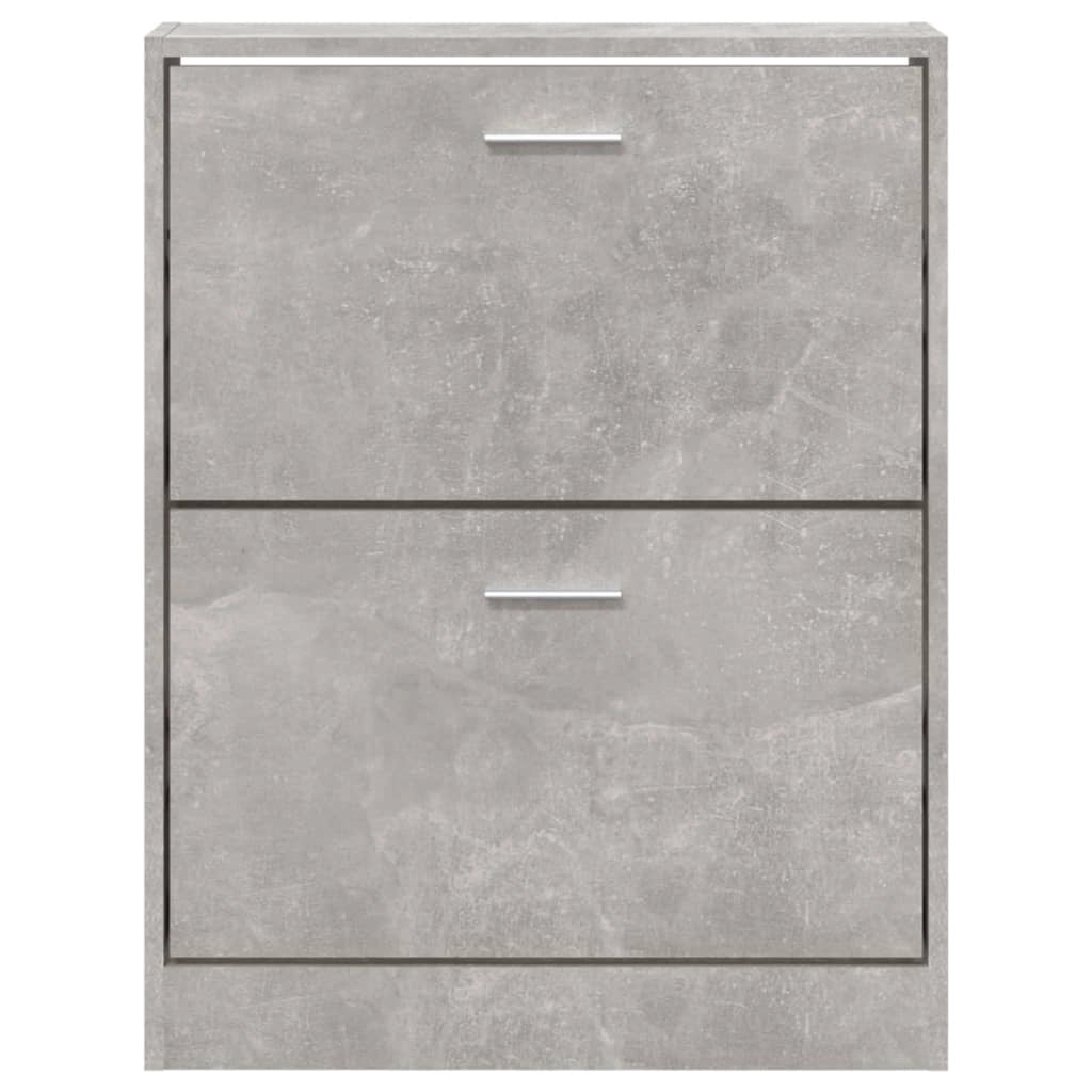 Scarpiera mobiletto portascarpe mobile per ingresso/corridoio/soggiorno 59 x 17 x 81 cm legno ingegnerizzato grigio 02_0021822