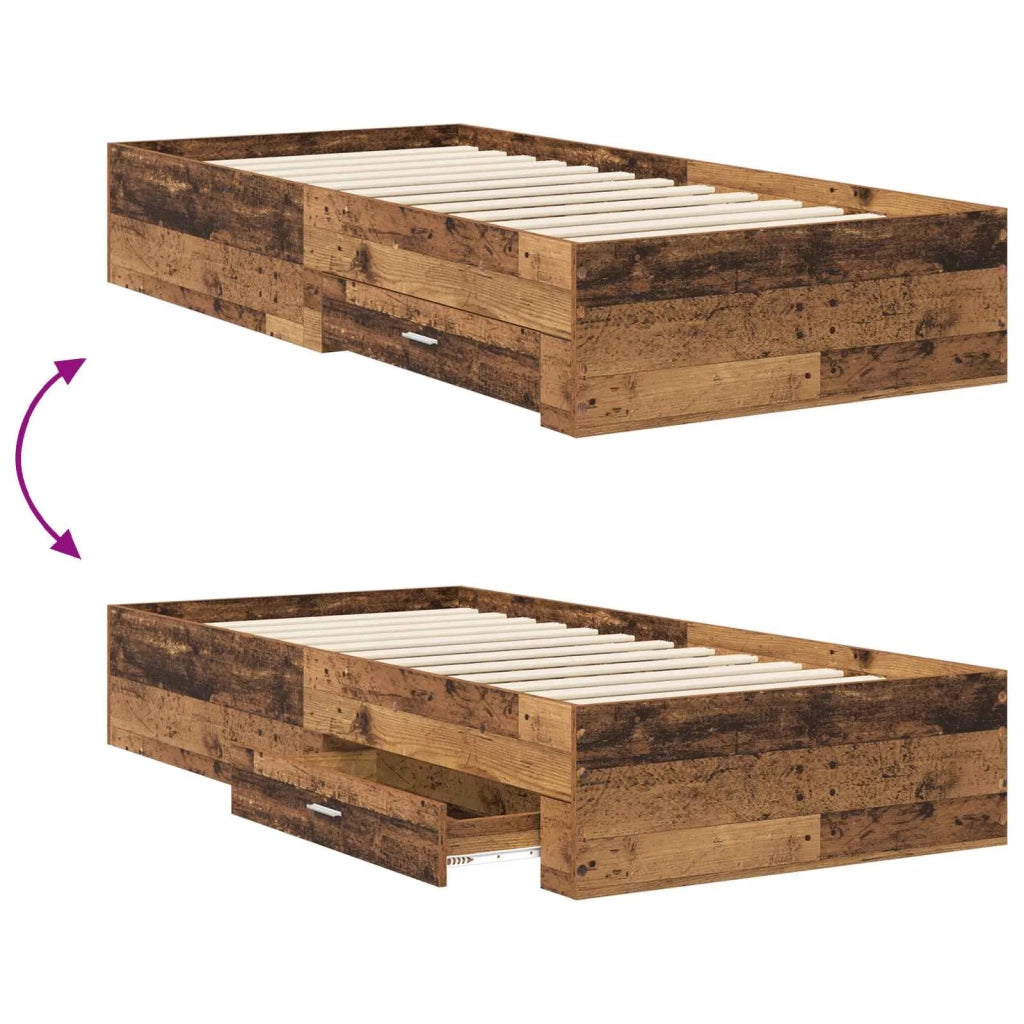 Struttura del letto Legno antico Legno ingegnerizzato 3429528