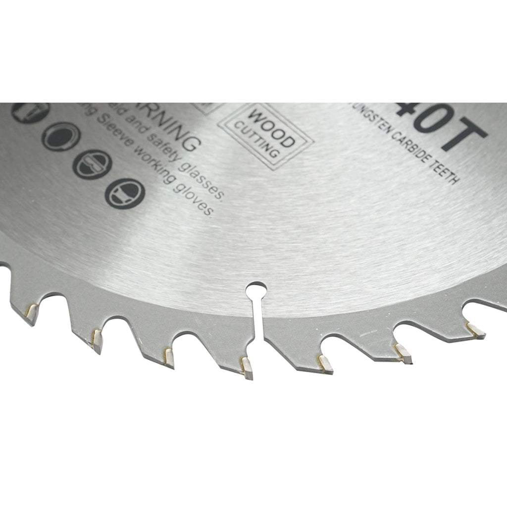 Disco circolare widia per legno 230x25,4mm, max. velocità. Crownman da 6600 giri/min, 40 denti