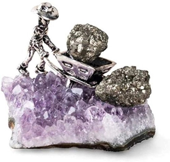 Decorazione con Cristalli Minerali - Modello Levensecht - Cadeau - Handicraft - Feng Shui - Prodotti Realizzati a Mano con Cristalli
