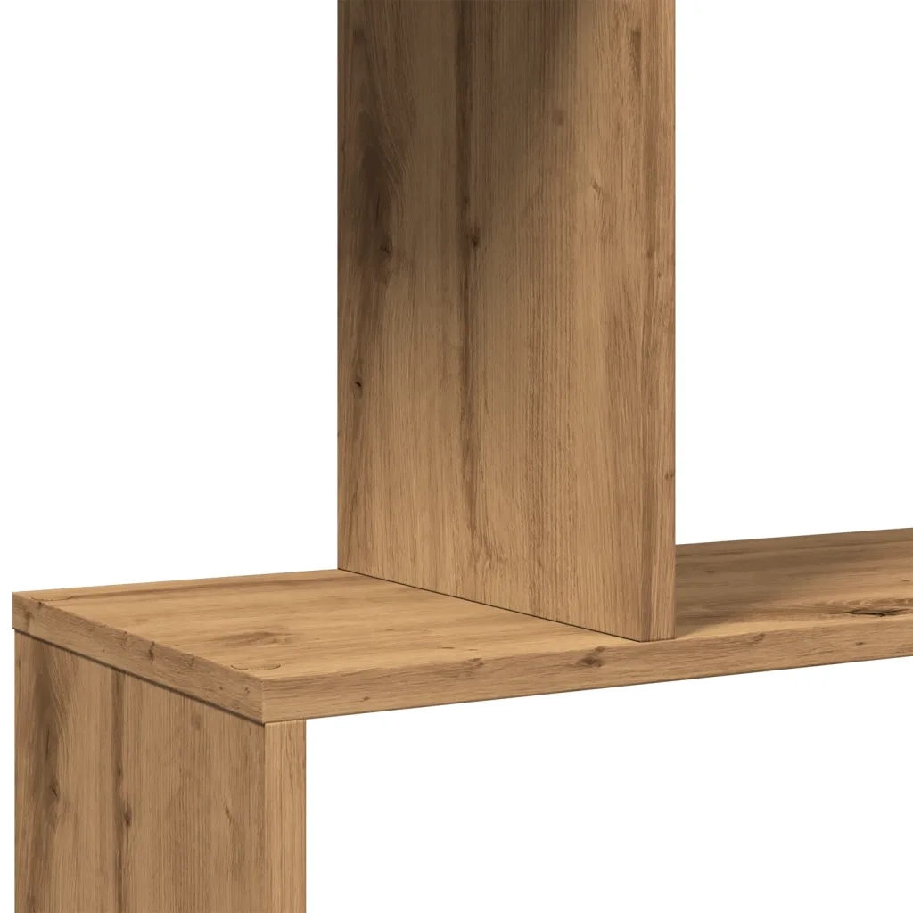 Libreria 5 Ripiani Rovere Artigianale 70x24x161 cm Truciolato 858101