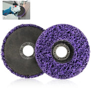 Disco di abrasione a 115mm 2 pezzi - Set di disco di pulizia - Rimozione ruggine e laccatura - Per ossidazione e verniciatura