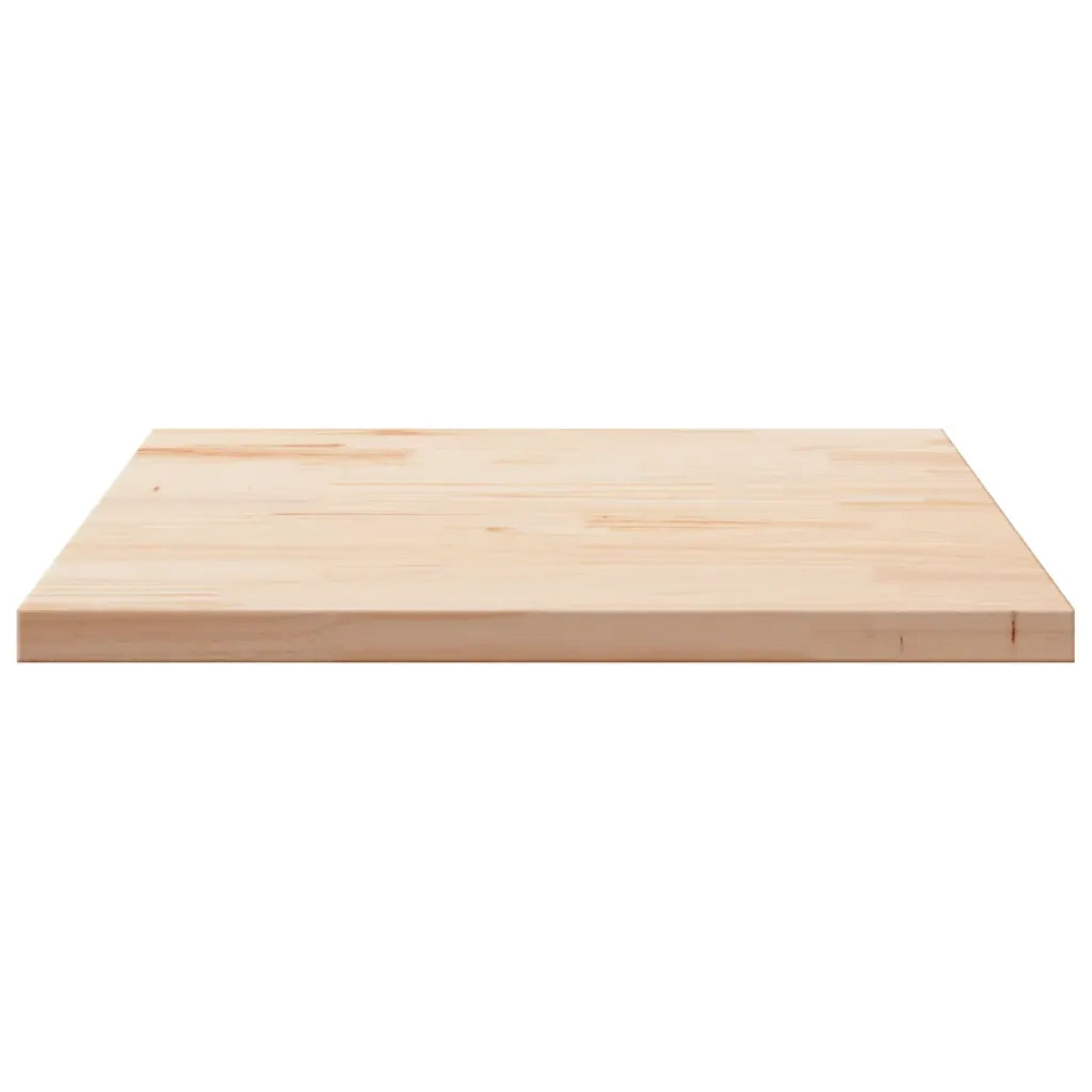 Piano Tavolo | Superficie Tavolo | Piano Scrivania 90x90x2,5 cm in Legno Massello di Pino Quadrato