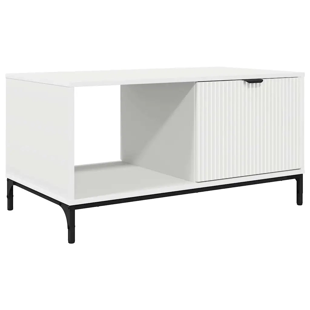 Tavolino da salotto Bianco 90 x 49 x 46 cm Legno multistrato