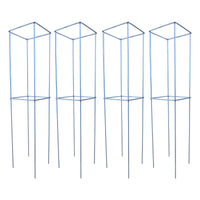 Set 4 Sostegni per Piante 20x20xH86,5 cm in Acciaio Zincato Agrati