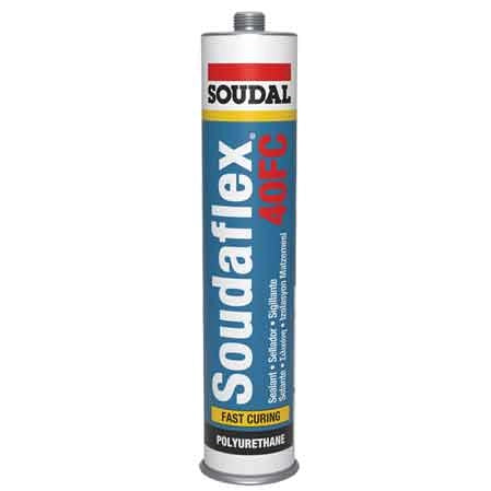 ADESIVO SIGILLANTE POLIURETANICO 'SOUDAFLEX 40FC' SOUDAL 300 ml - Nero - SOUDAL