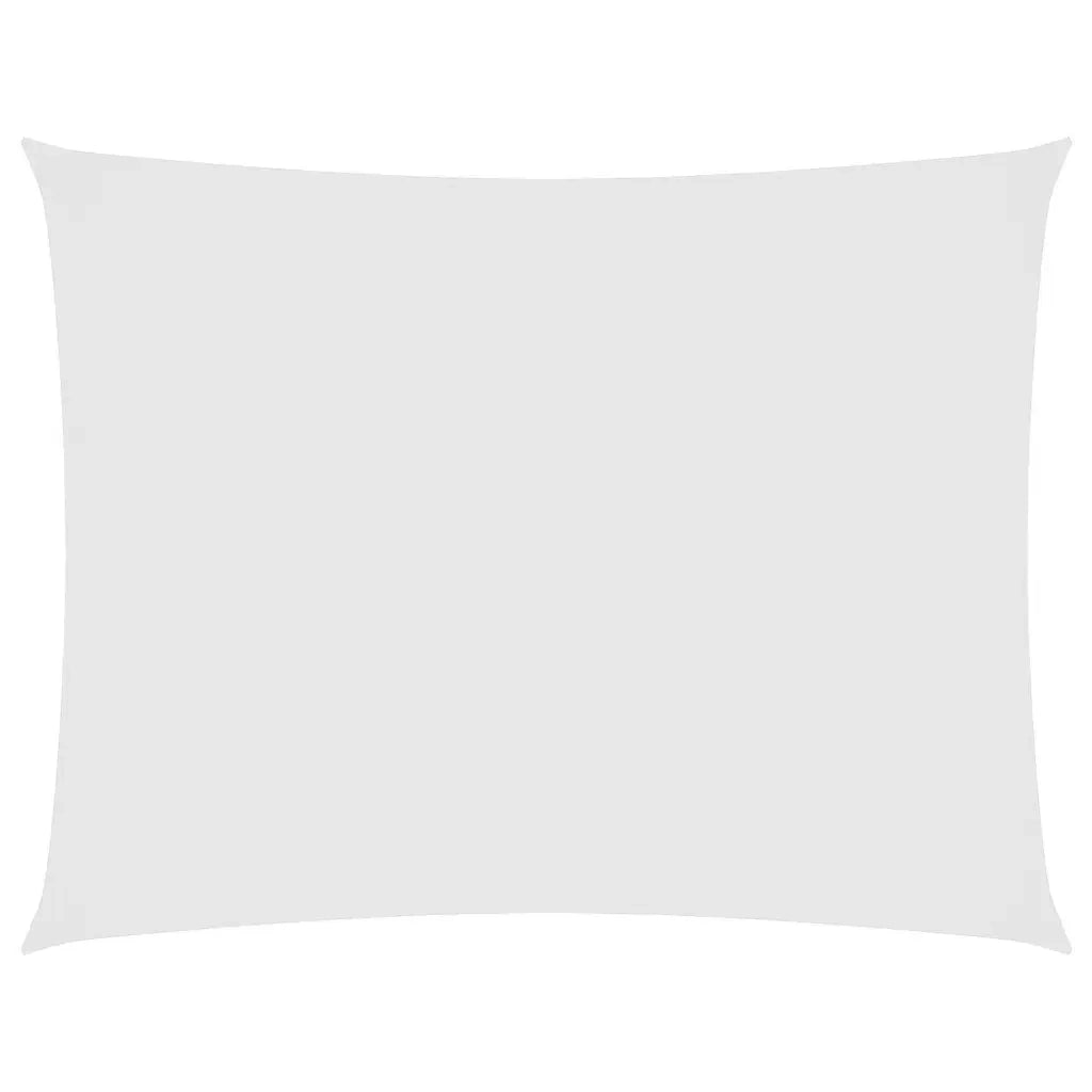 Parasole a Vela Oxford Rettangolare 5x6 m Bianco