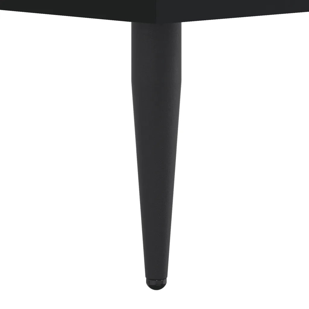 Giroletto-Struttura Letto Nero 200x200 cm in Legno Multistrato 999487