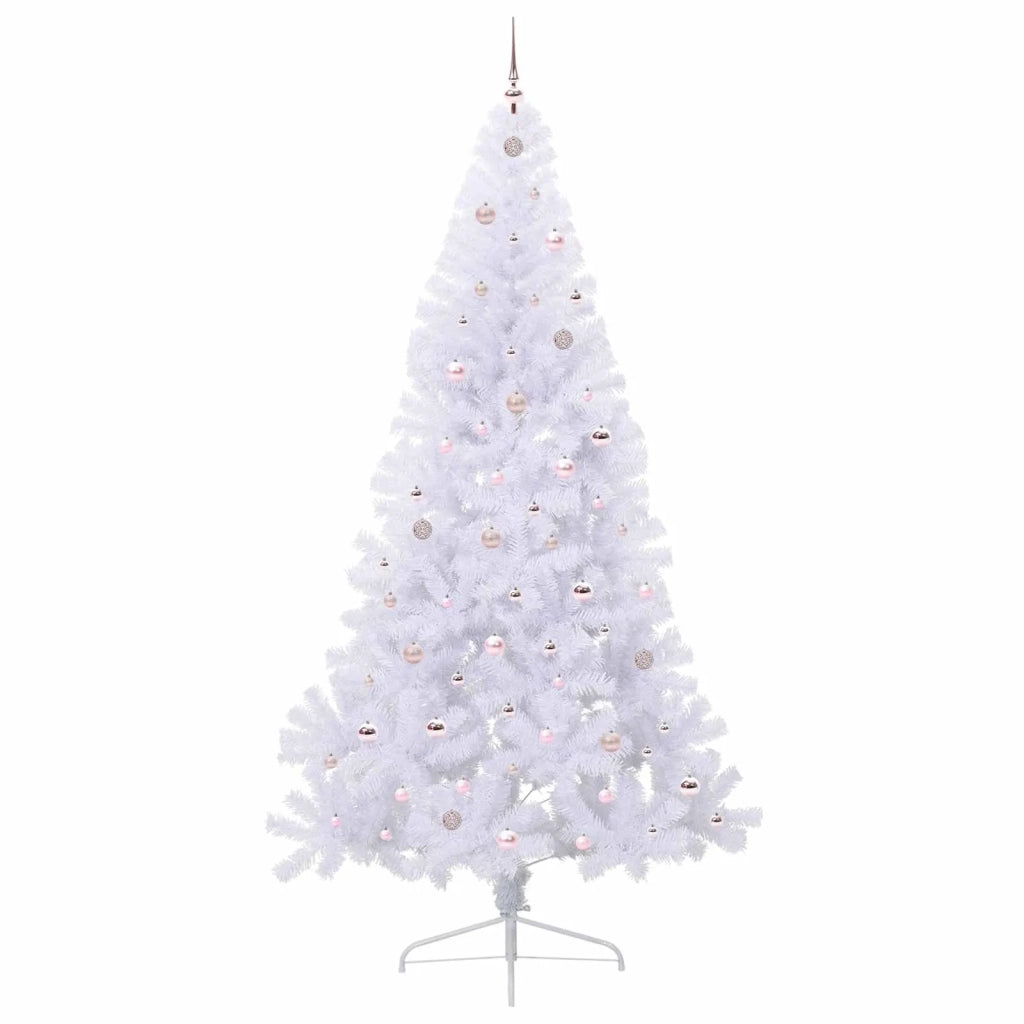Albero di Natale artificiale Bianco 240 cm PVC e Acciaio 3426836