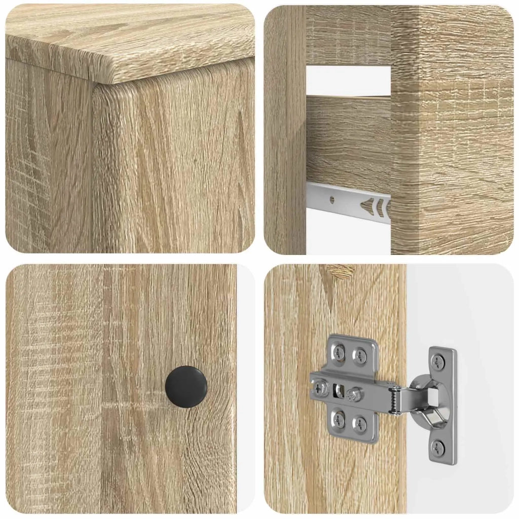 Set di Armadi da Bagno da 2 Pezzi BREDA Rovere Sonoma 3417560