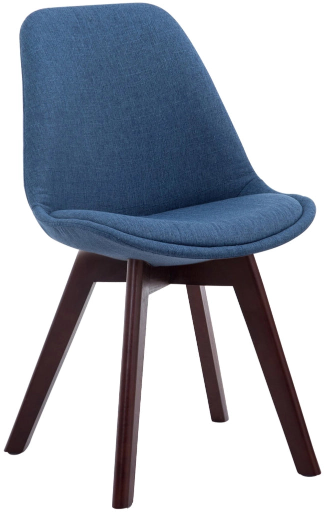 Sedia Borneo Tessuto V2 blu,noce