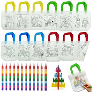 Sacchetti di stoffa 12 pezzi - Sacchetti di organza - Sacchetti di regalo - Sacchetti di lino - Giochi creativi - Ideali per feste di compleanno - Sacchetti colorati