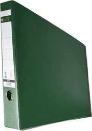 Raccoglitore per archivio 80 mm di larghezza, A4, cartone rigido, pieghevole, verde