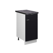 Vicco Mobiletto base per cucina Nero a righe 40 cm , PL Antracite