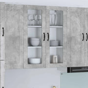 Mobile in vetro da parete LUCCA Grigio Cemento 80 x 31 x 100 cm 885158