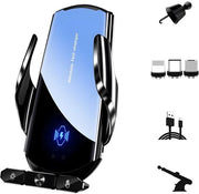 Ottimizzatore per Auto con Supporto per Telefono, Ricarica 15W, 360° di Rotazione, Magnetico, Modalità di Ricarica Multipla