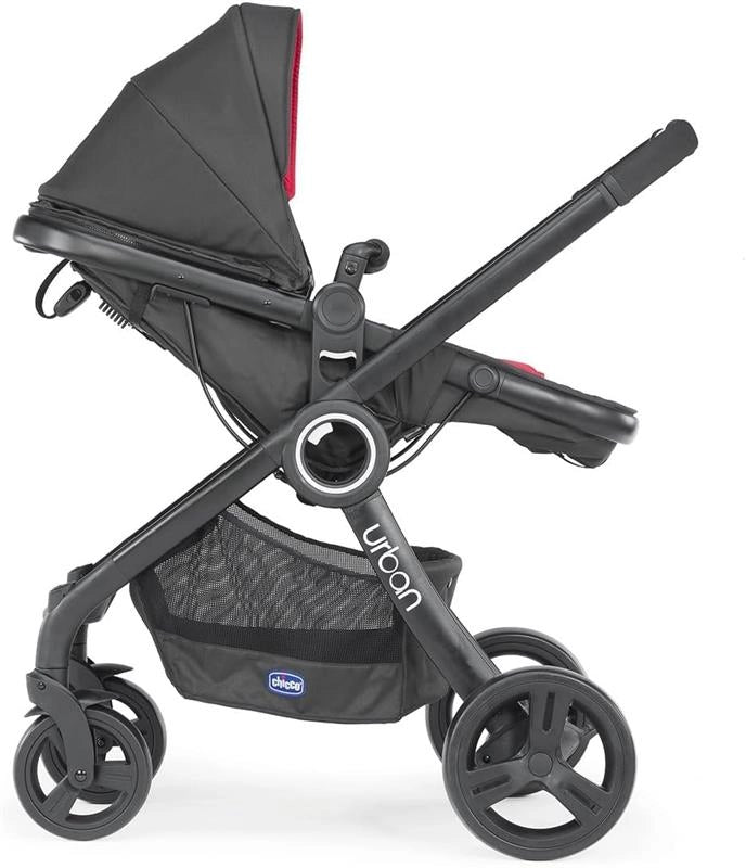 URBAN PLUS STROLLER BLACK DA NAVICELLA A PASSEGGINO - CARROZZINA SEMIRIGIDA - SEDUTA REVERSIBILE - CHIUSURA COMPATTA