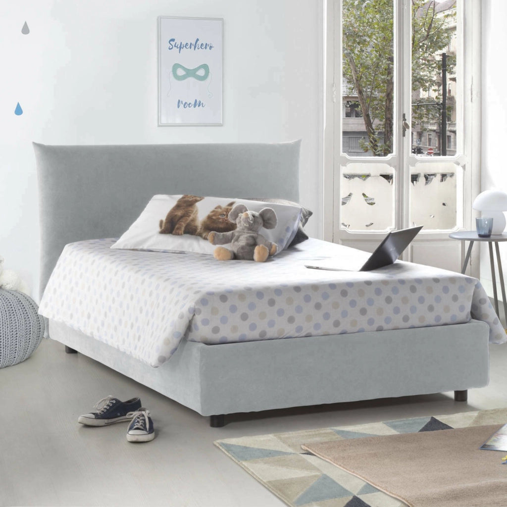 Arpaise, Letto Piazza e Mezza Materasso Incluso Made in Italy, Bianco