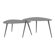 Set di 2 tavolini da caffè impilabili grigio antracite 03_0009700