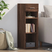 vidaXL Credenza Rovere Marrone 30x42,5x93 cm in Legno Multistrato