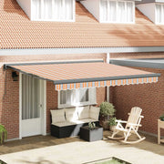 Tenda da Sole Multicolore 400 × 300 cm Poliestere e Alluminio 3330572