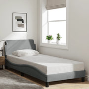 Giroletto senza Materasso Grigio Chiaro 80x200 cm Tessuto