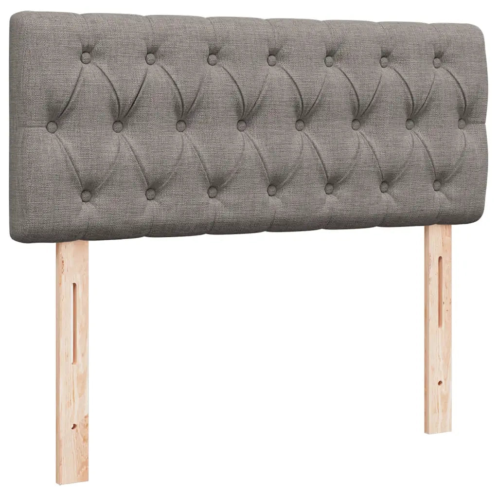 Struttura Letto Pouf con Materasso Tortora 120x200cm in Tessuto 3311536