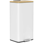 Cubo della spazzatura con pedale 20 litri ¨C zephmum ¨C 29.5x29.5x56.8 cm bianco