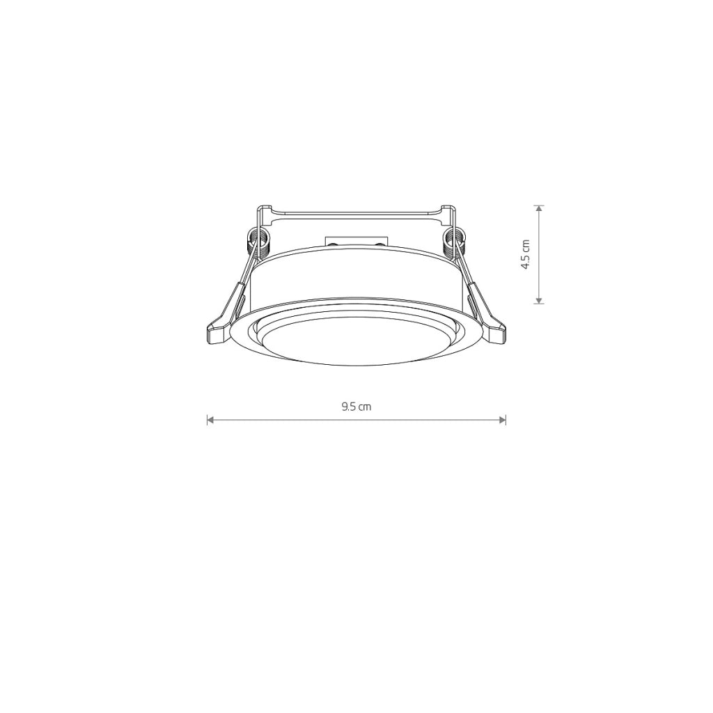 Faretto incasso soffitto bianco Nowodvorski UNO GX53