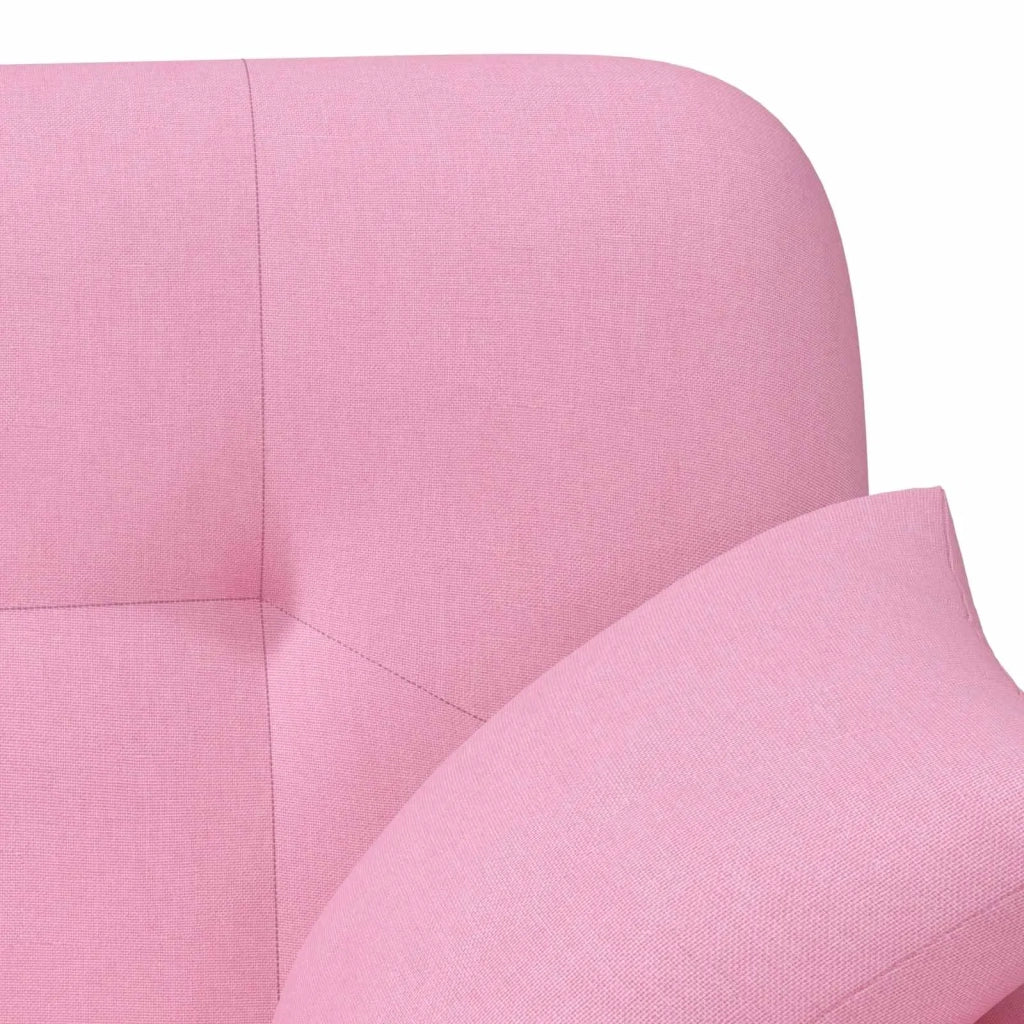 Loveseat con bottoni imbottiti Rosa 120 x 65 x 79 cm Tessuto 42041820