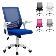 Sedia da Ufficio Ergonomic ¨C zephmum ¨C Blu, Schienale Regolabile, Braccioli Abbatibili, 62.5x55x94-104cm