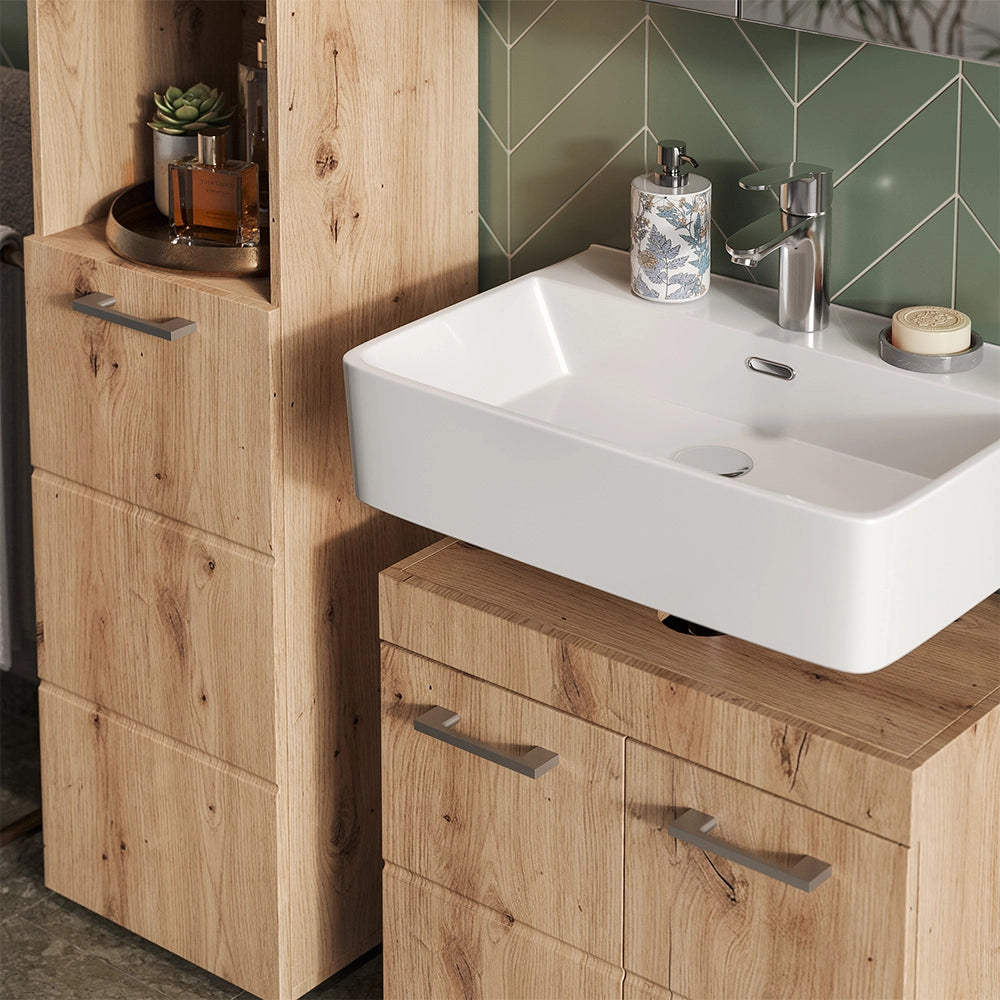 Mobile bagno alto Luna Quercia Wotan 37 x 190 cm Vicco