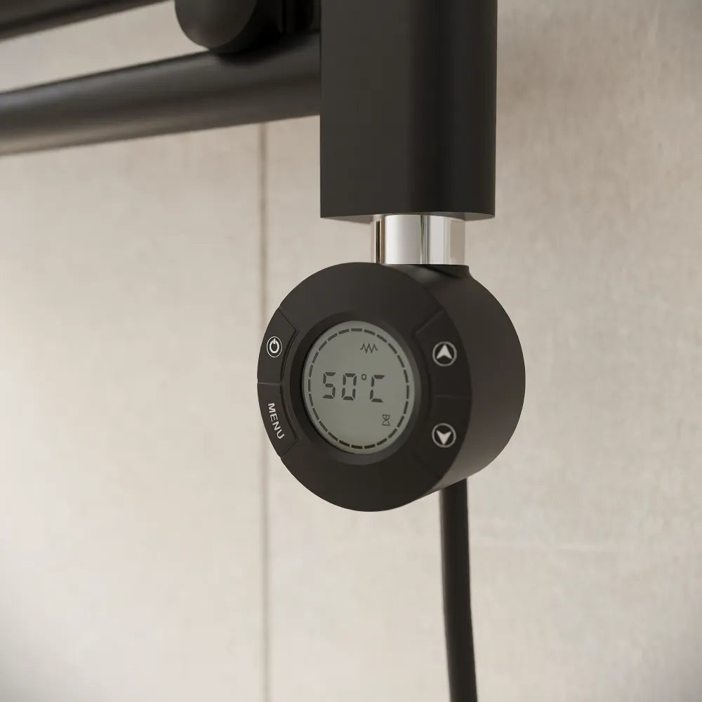 Termoarredo elettrico 1200x500 nero opaco interasse 450 | Polaris