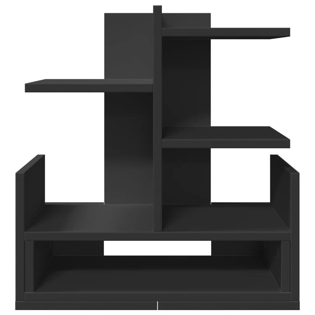 Mobiletto portaoggetti per ufficio 49 x 20 x 52,5 cm in legno ingegnerizzato Nero 02_0043574