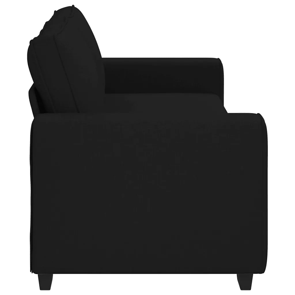 Divano a 3 Posti-Sofa 3 Posti Nero 180 cm in Tessuto 697018