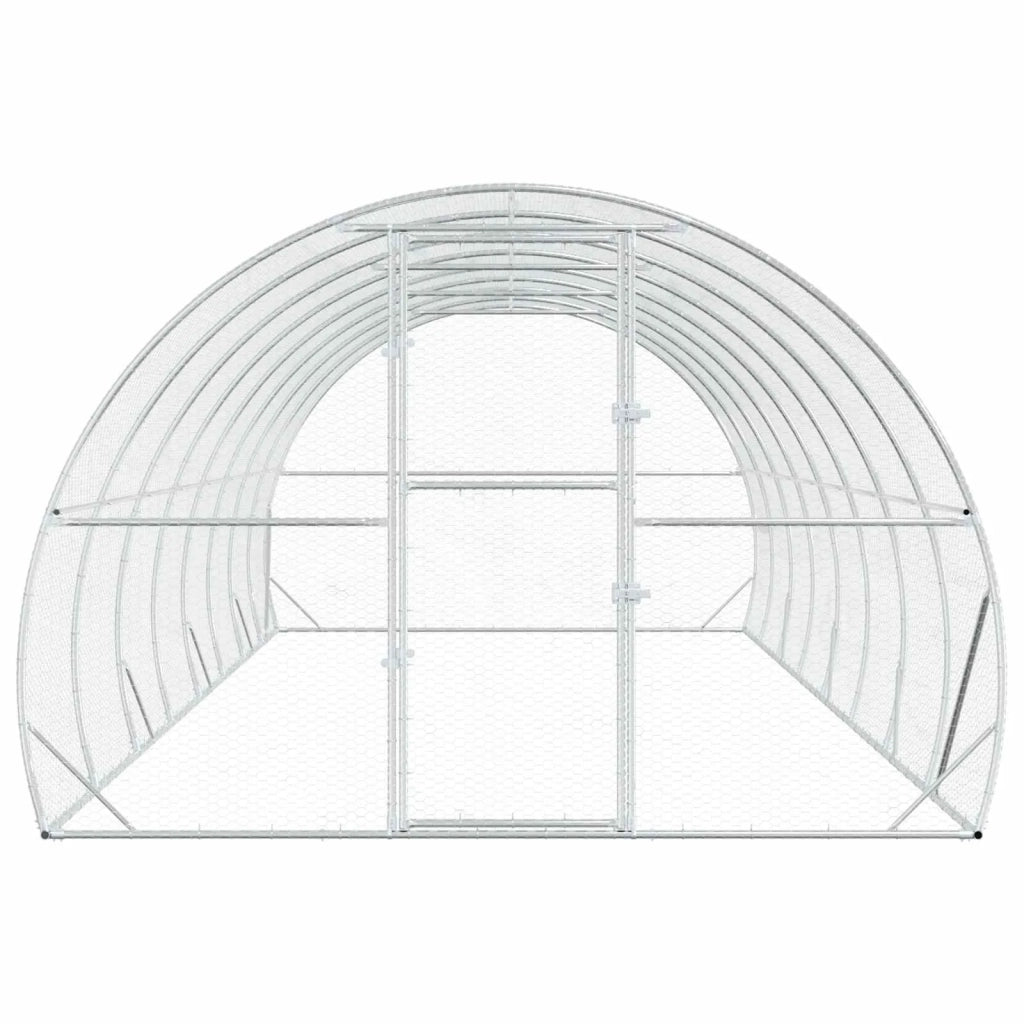 Pollaio Argento 800 x 300 x 200 cm Acciaio zincato 3434693