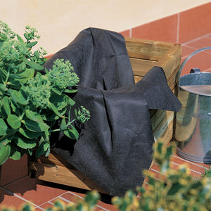 Telo per Interno Vaso Fioriera 115x115 cm in Polipropilene Nero