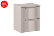 Set mobili bagno 50 cm con piano Nova Cashmere 50 x 1401 x 40 cm