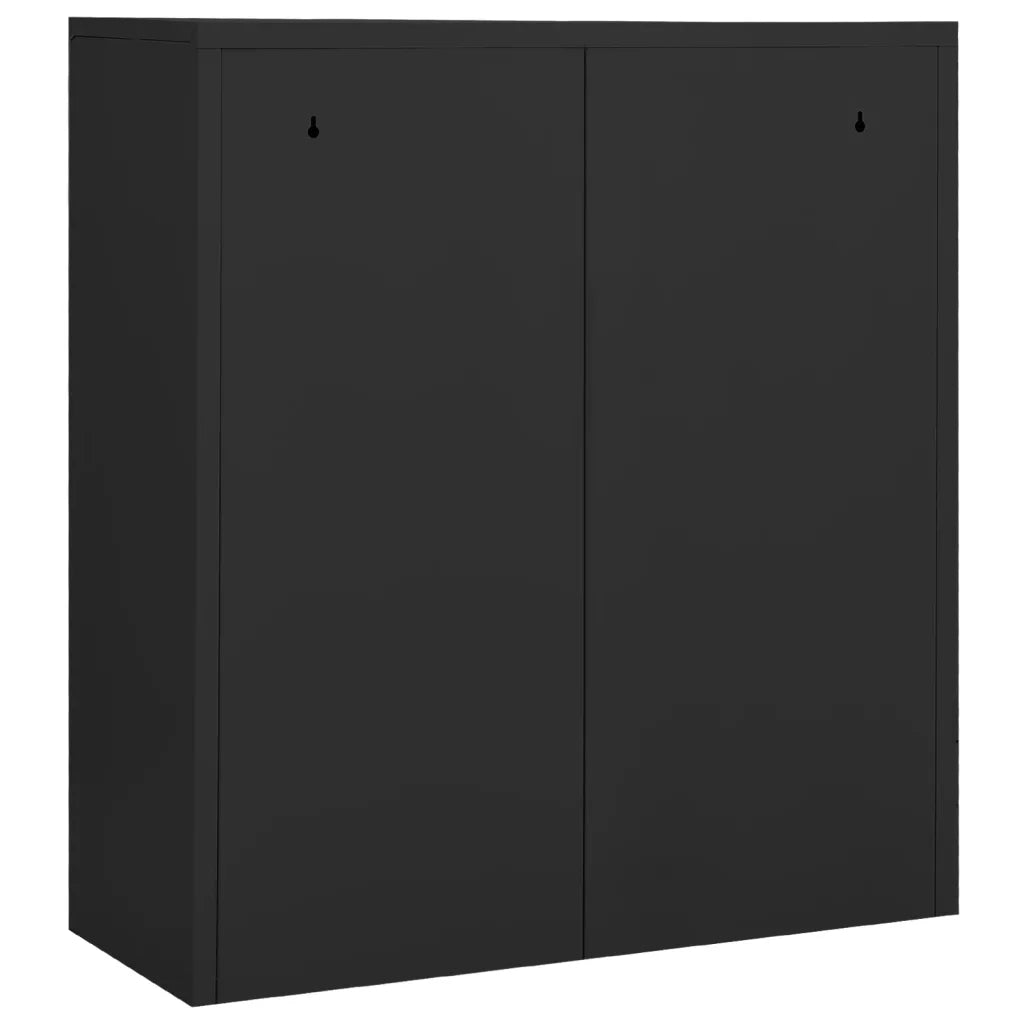 Armadio per Ufficio Antracite 90x40x102 cm in Acciaio 336408