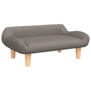 Cuccia per cani comoda cesta da divano tortora 70 x 40 x 24 cm tessuto tortora 02_0043201