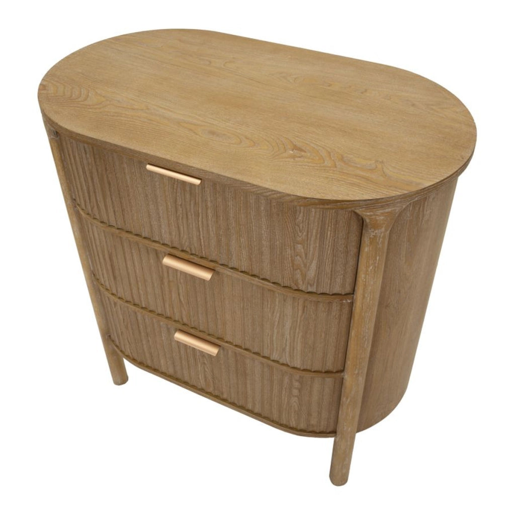 Cassettiera VKH753, Marrone, Legno, 80,5x47x82 cm