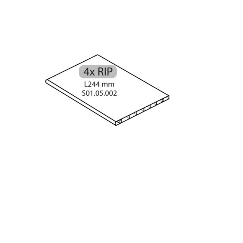 R 4XRIP L244mm ARMADIO SPORCO PULITO RESINA 1 ANTA- 1,0 pz